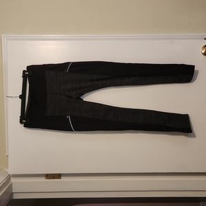 Athleta Polartec Fleece Powerlift Leggings Tights Pockets Zip Medium M